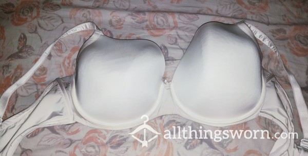 Well Worn White Bra 42DD