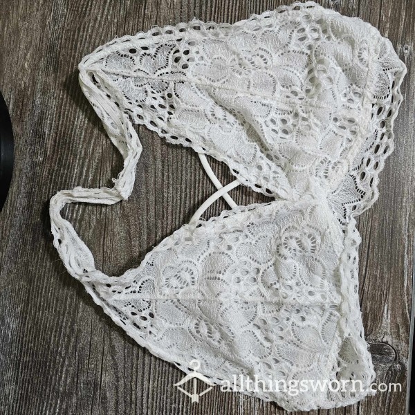 Well Worn White Bralette