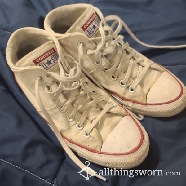 Well Worn White Chucks