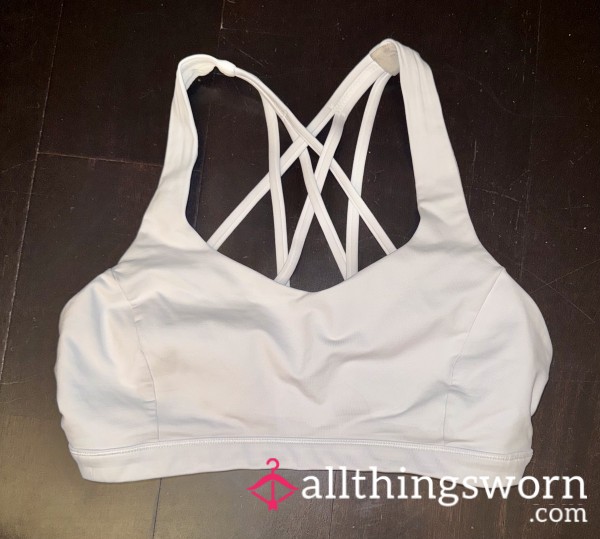 Well Worn White Lululemon Sports Bra