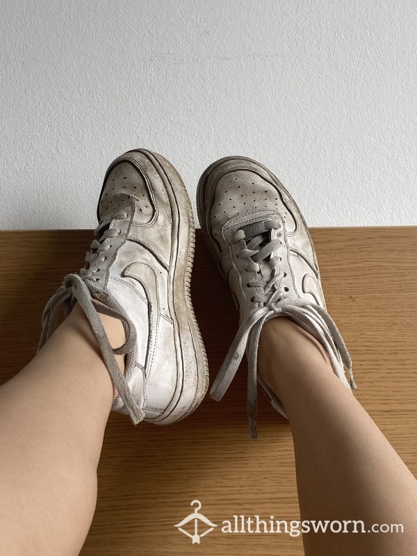 Well Worn White Nike Air Force