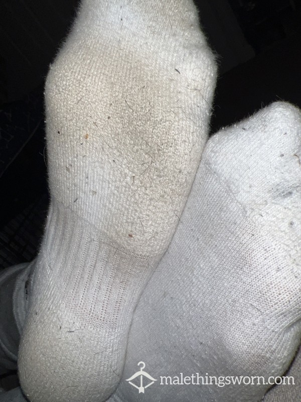 Well Worn White Socks