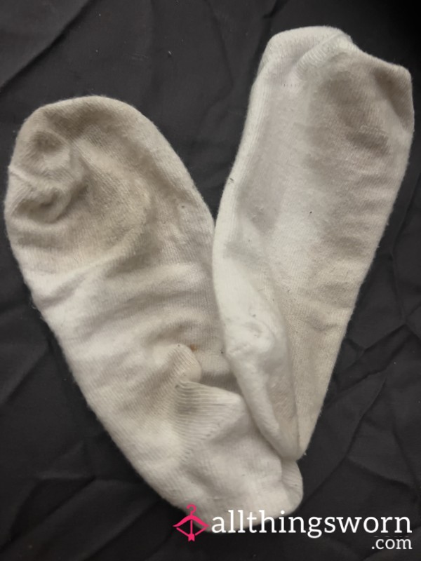 Well Worn White Socks