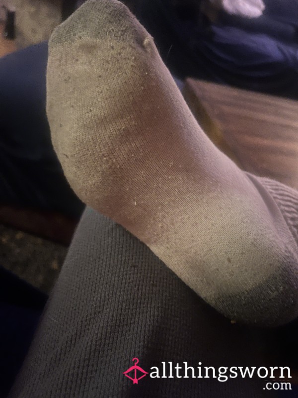 Well Worn White Socks