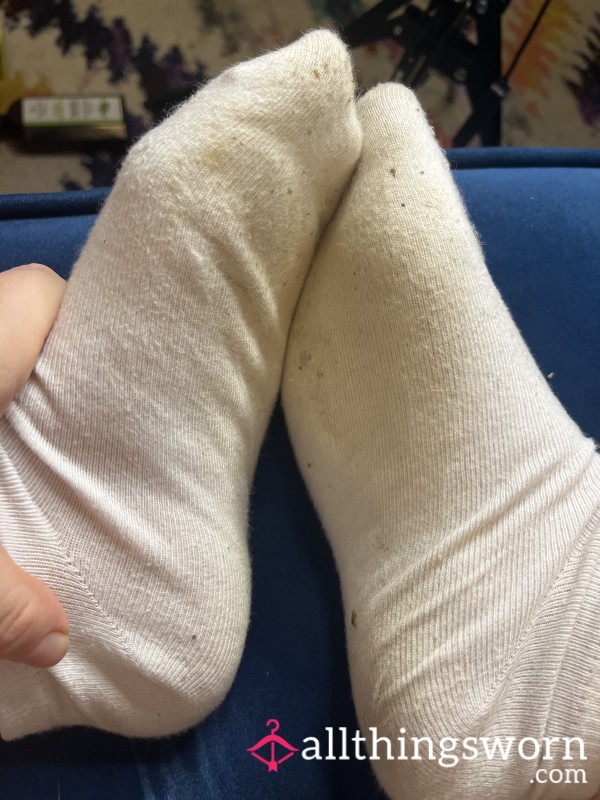 Well Worn White Socks