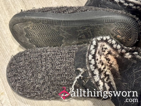 Well Worn/Destroyed Slipper Boots