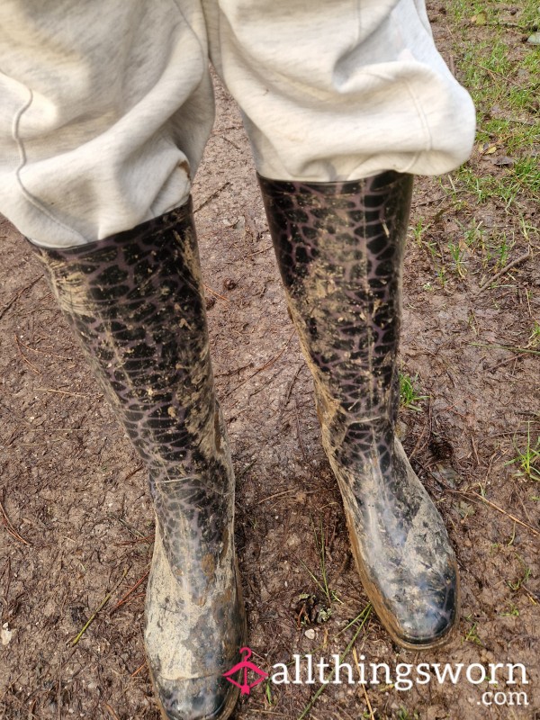 Wellie Boots Well Walked In And Worn