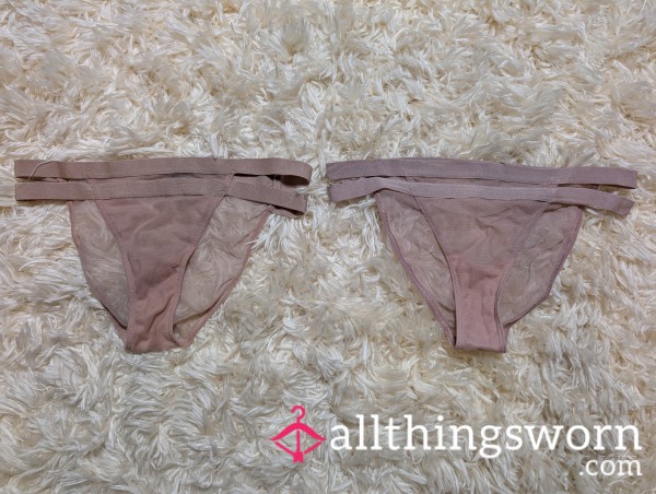 Well-Worn 🌷Victoria's Secret Mesh Panties~2 Pairs🌷