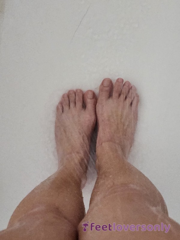 Wet Shower Feet