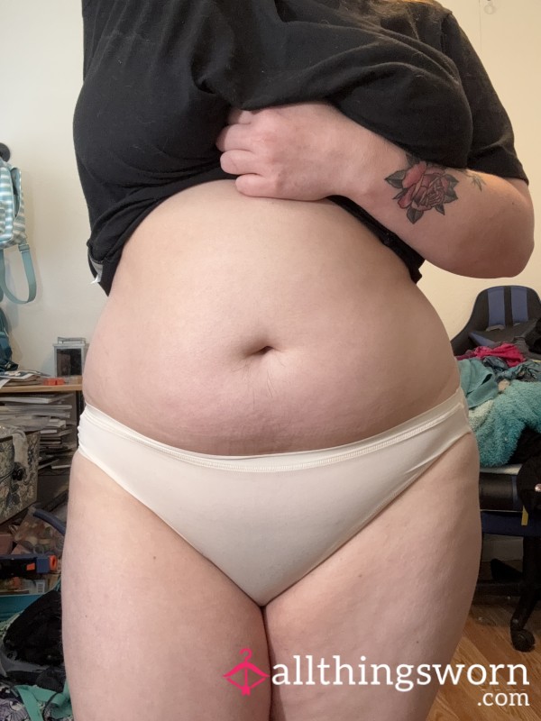 White 2 Day Wear Spandex Panties