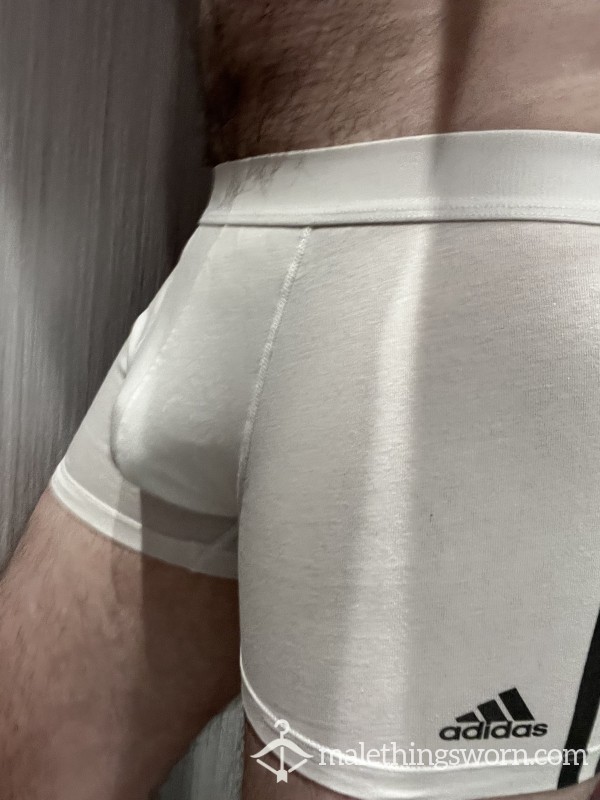 White Adidas Boxers (L)