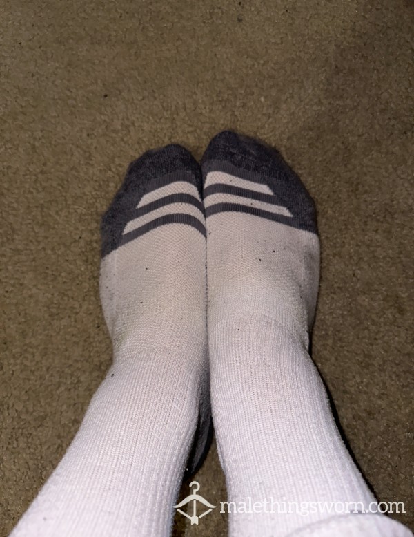 White Adidas Gym Socks