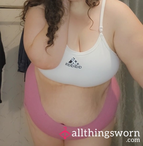 White Adidas Sports Bra