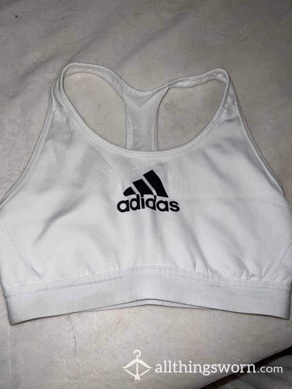 White Adidas Sports Bra