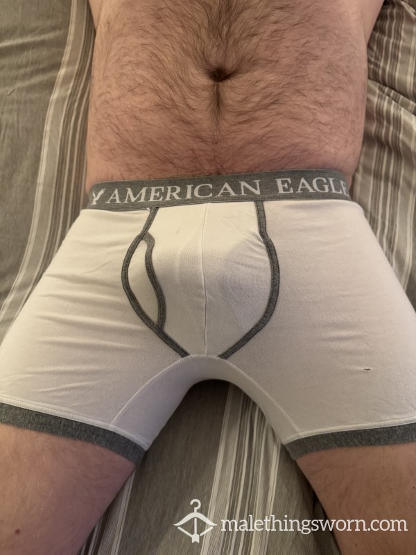 White AE Boxer Briefs- Worn By Zach