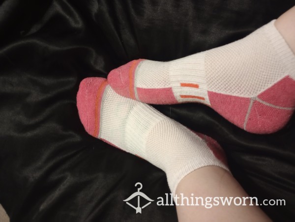 White And Pink Socks