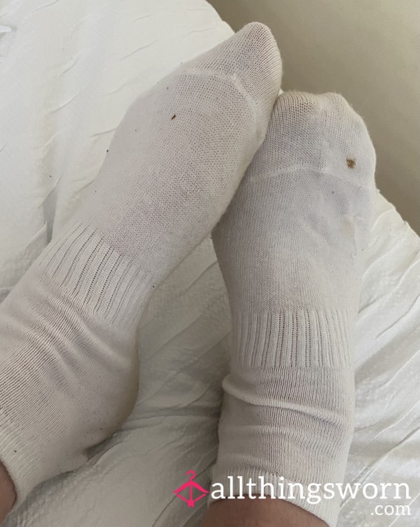 White Ankle Gym Socks