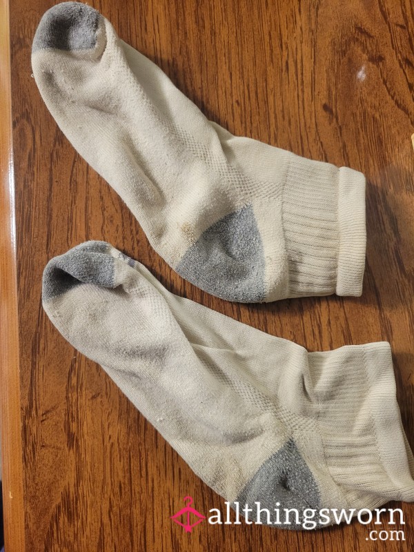 White Ankle Socks - 10 Years Old