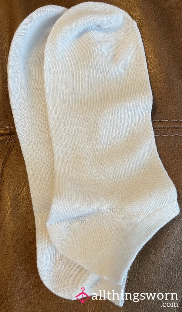 White Ankle Socks 72 Hr Wear