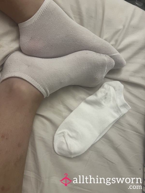 White Ankle Socks - Free Us Shipping & 24 Hour Wear