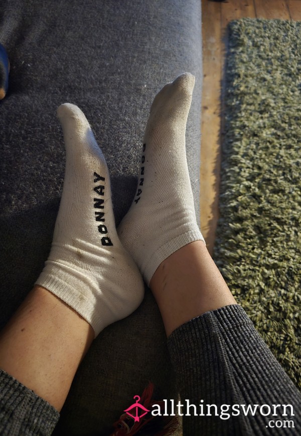 White Ankle Socks, Worn To The Gym