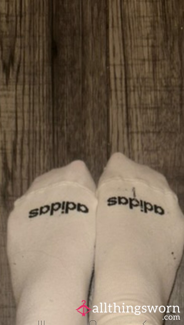 White Ankle Sports Socks