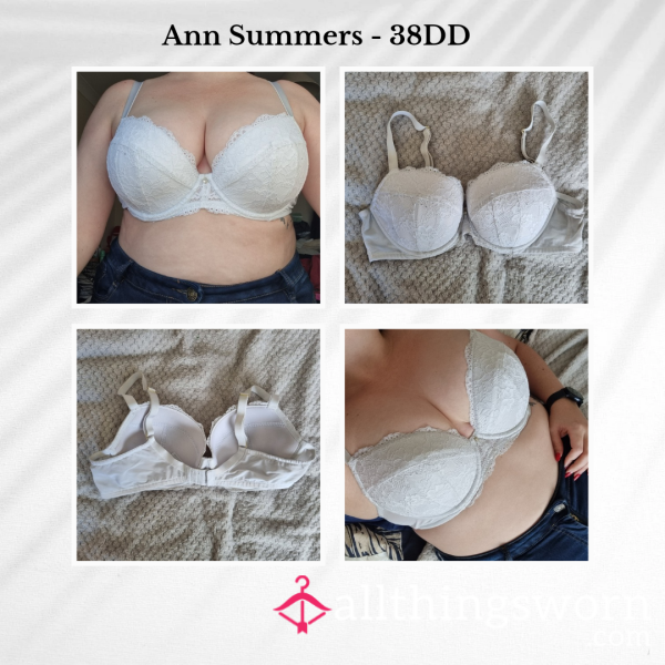 White Ann Summers Bra | Size 38DD | 3 Days Wear | Includes Lifetime Access To My Boobies Folder - From £30.00