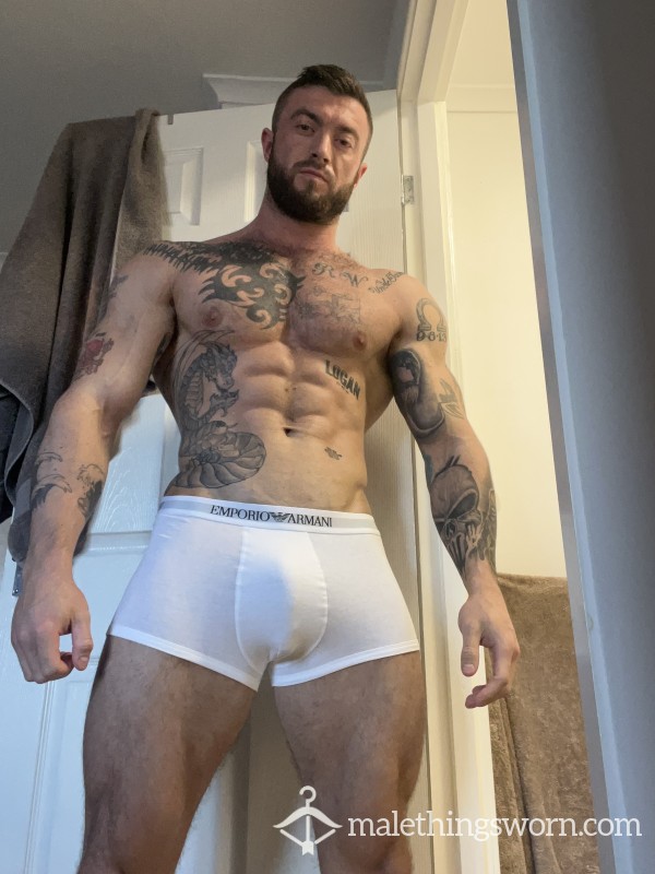 White Armani Boxers