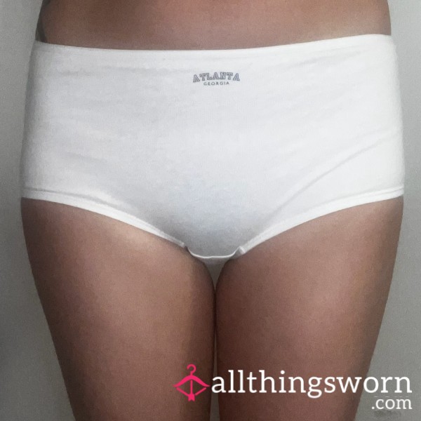 White Atlanta Cotton Boyshort Panty