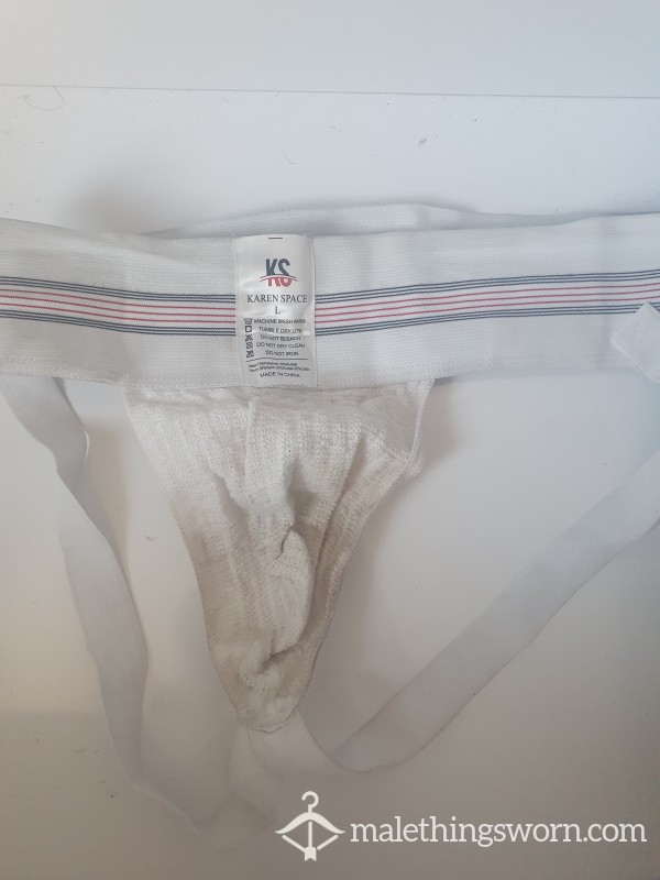 White Bike Jockstrap