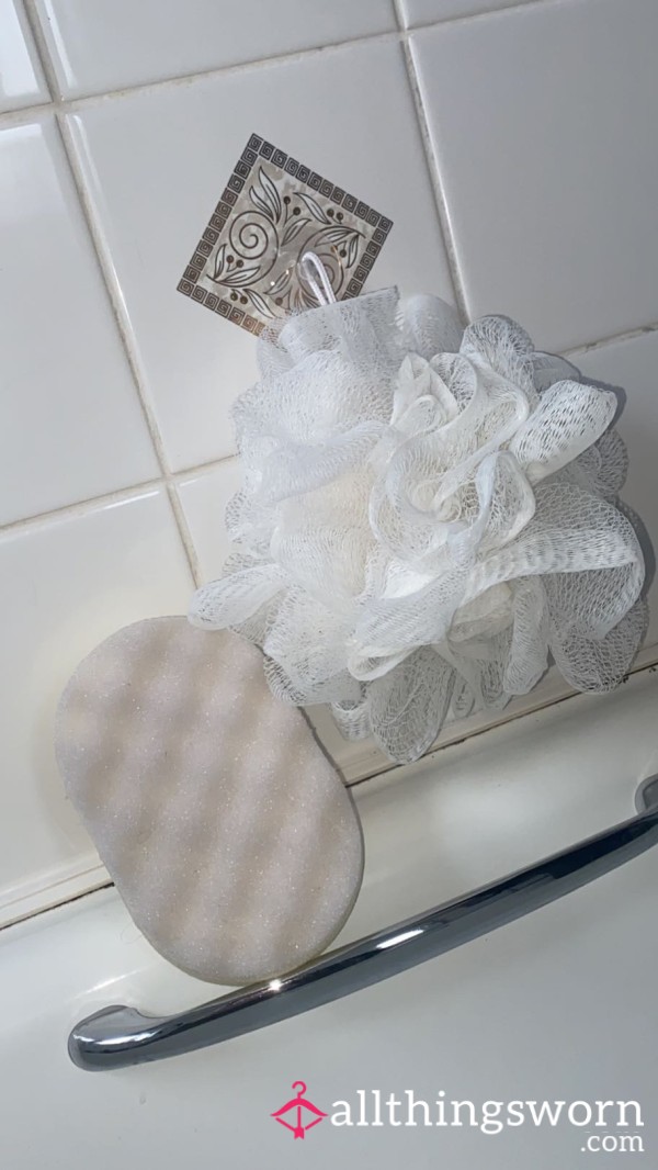 White Body Scrub Brush