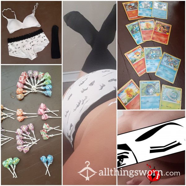 White Bra With Zebra Panties Bundle