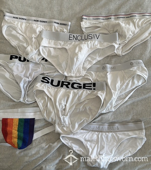 WHITE BRIEFS - Multiple Brands