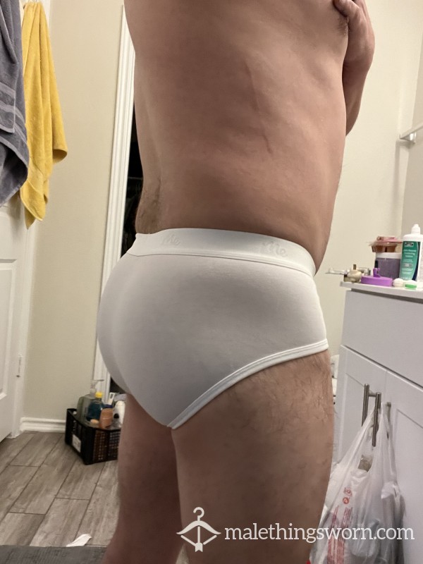 White Briefs W/ Fly