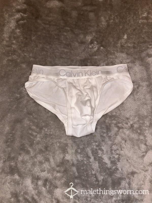 WHITE CALVIN KLEIN BRIEF