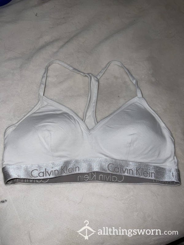 White Calvin Klein Sports Bra