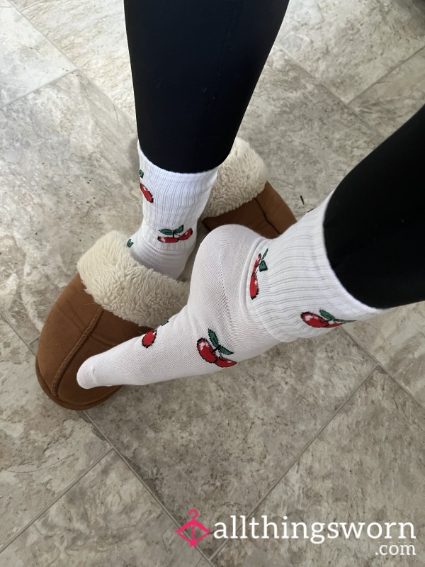 White Cherry Socks 🍒