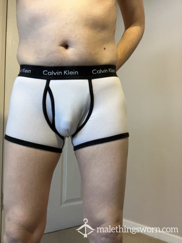 White CK Boxer Briefs