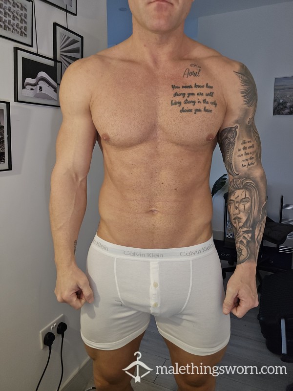 White CK Boxers