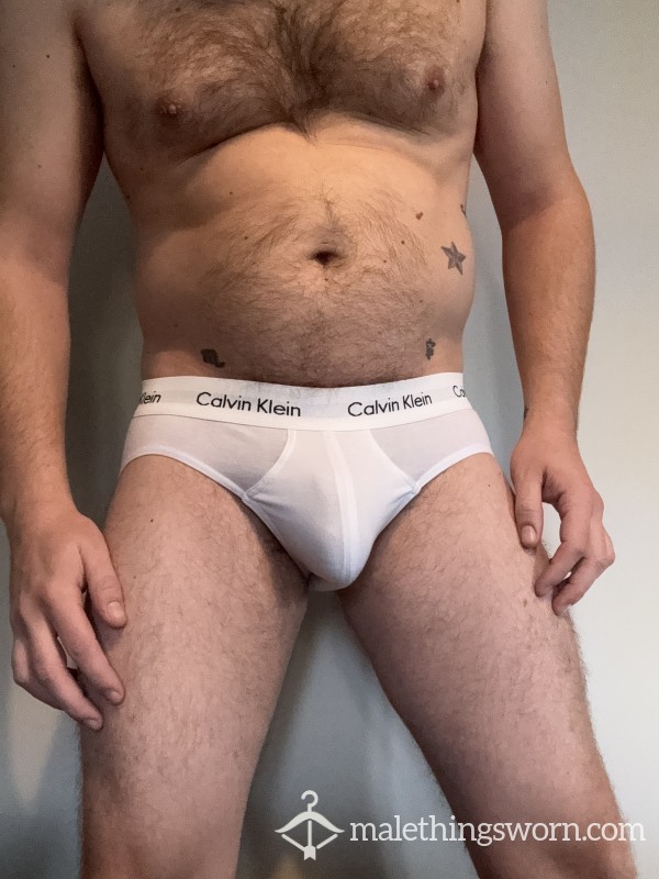 White CK Briefs 3 Days Wear