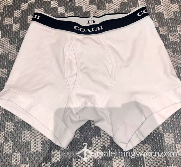 White Coach Boxer Briefs Size S