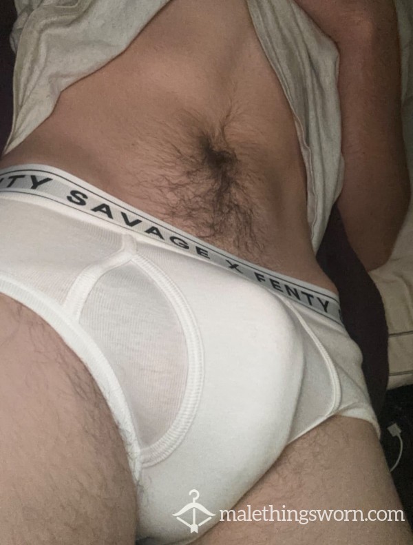 White Cotton Briefs, Savage X Fenty