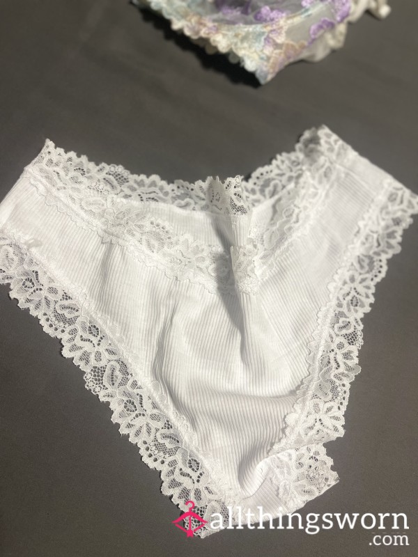 White Cotton Cheeky Panties