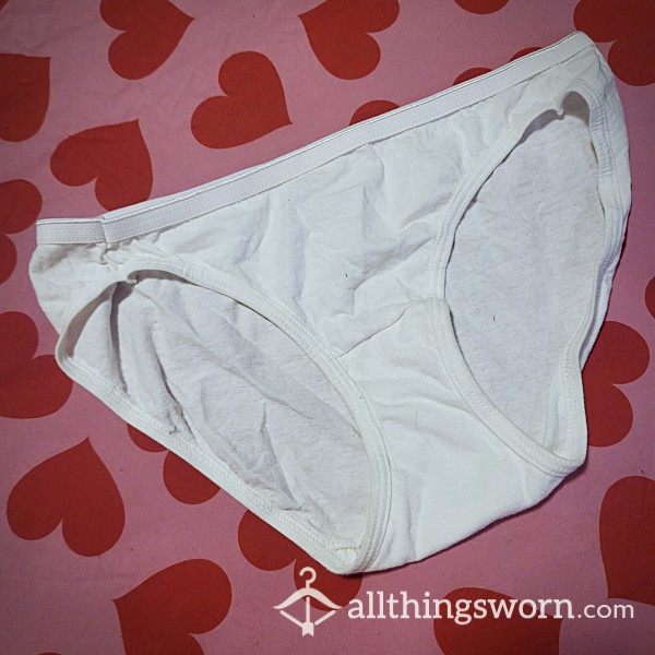 White Cotton Fullbacks *2 DAYS WORN* $29