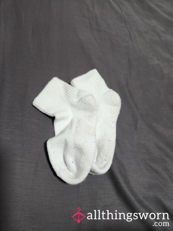 White Crew Socks