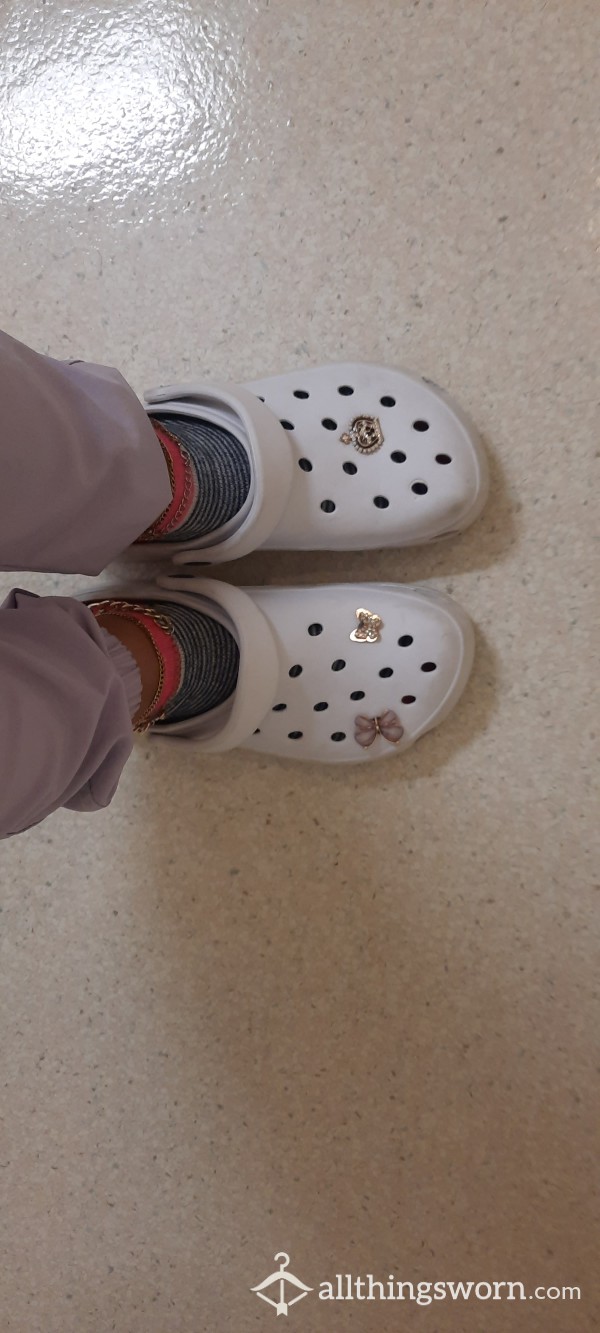 White Crocs Shoe Play Video😈 PRICE DROP