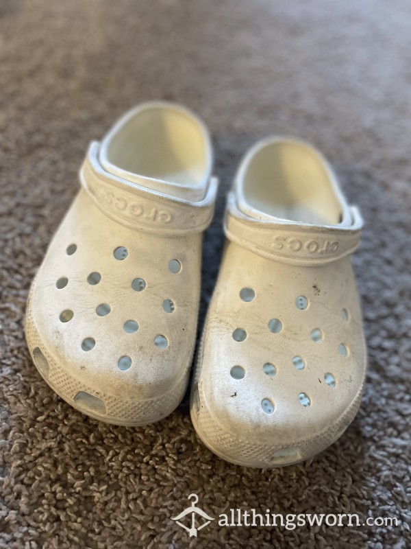 White Crocs