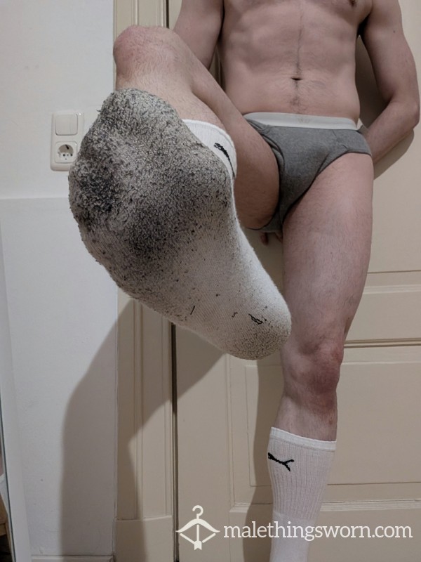 Dirty White Sport Socks