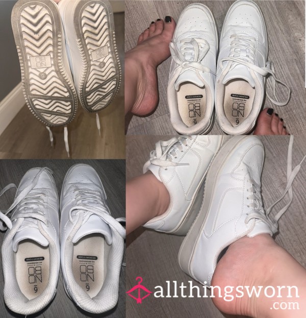 White Dirty Sweaty Gym Shoes 🤍