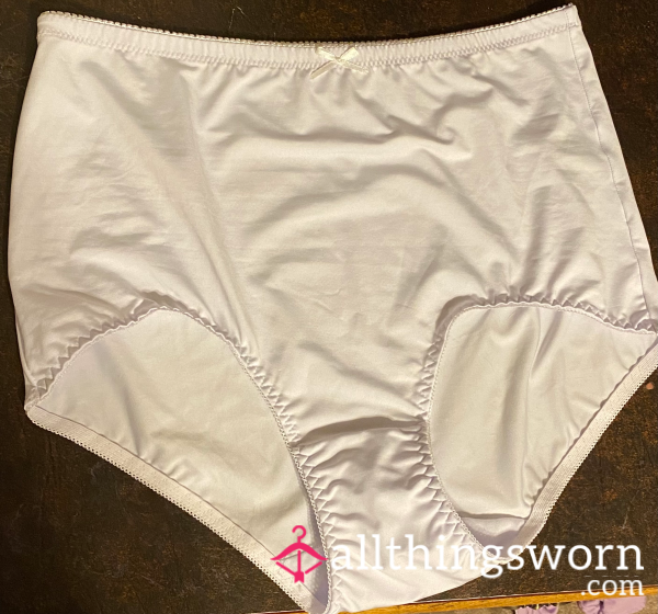 White Fall Back Granny Panties